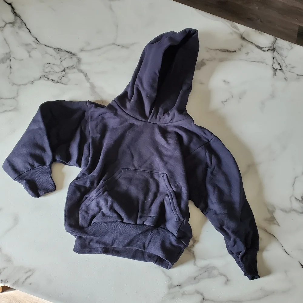 2 Hanes Youth Pullover Hoodie  Navy size XS